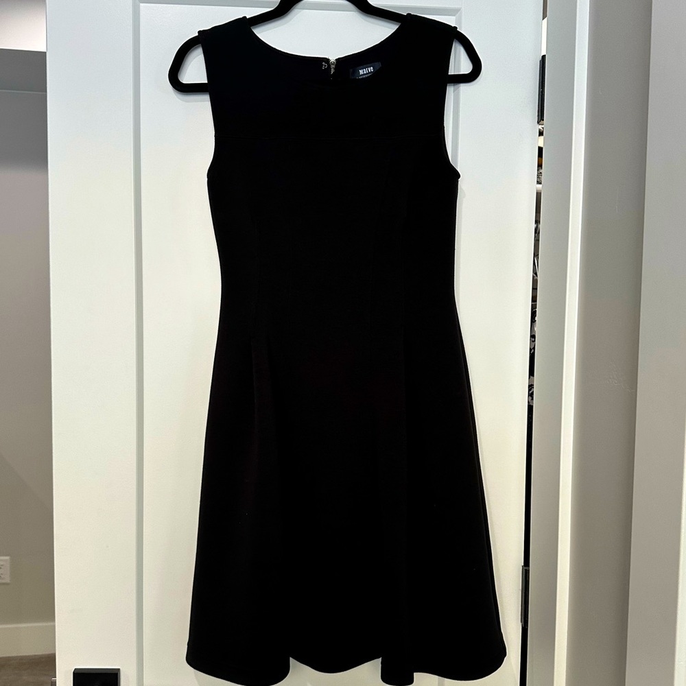 MAUVE BY ANTHROPOLOGIE BLACK DRESS - medium
